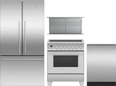 4 Piece Package Includes Refrigerator, Range, Hood And Dishwasher